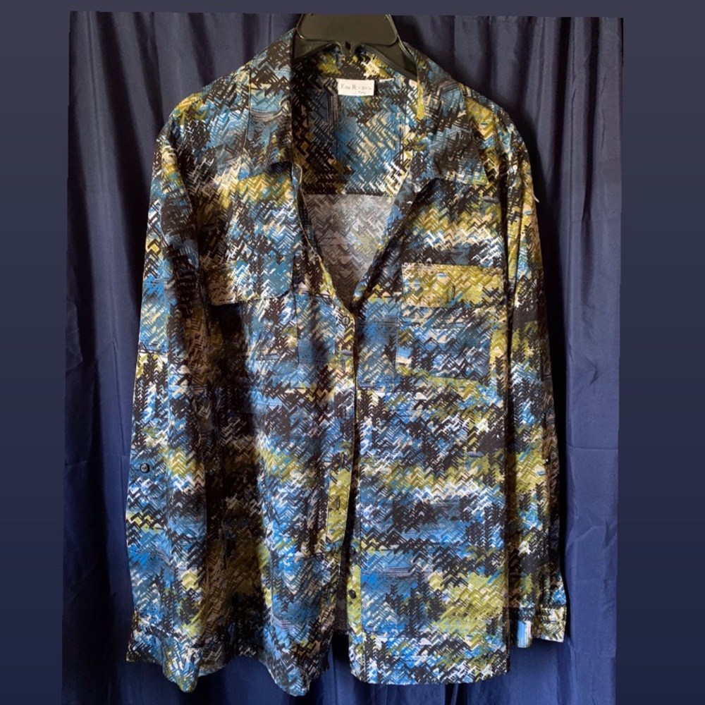 ⭐️SALE⭐️ Button Down Print Blouse